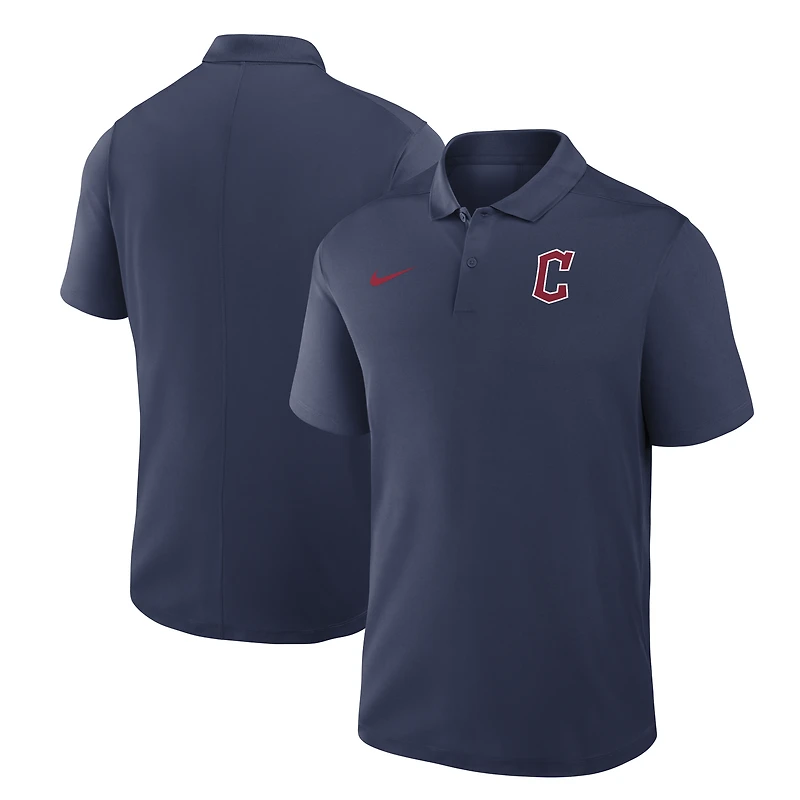 Polo Nike Dri-FIT Victory bleu marine Cleveland Guardians pour homme