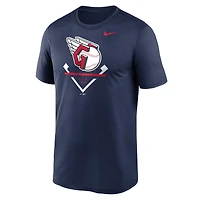 T-shirt Nike Cleveland Guardians Icon Legend Performance bleu marine pour homme