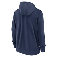 Men's Nike Navy Cleveland Guardians Knockout Script Full-Zip Hoodie