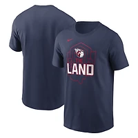 T-shirt Nike bleu marine Cleveland Guardians Local pour homme