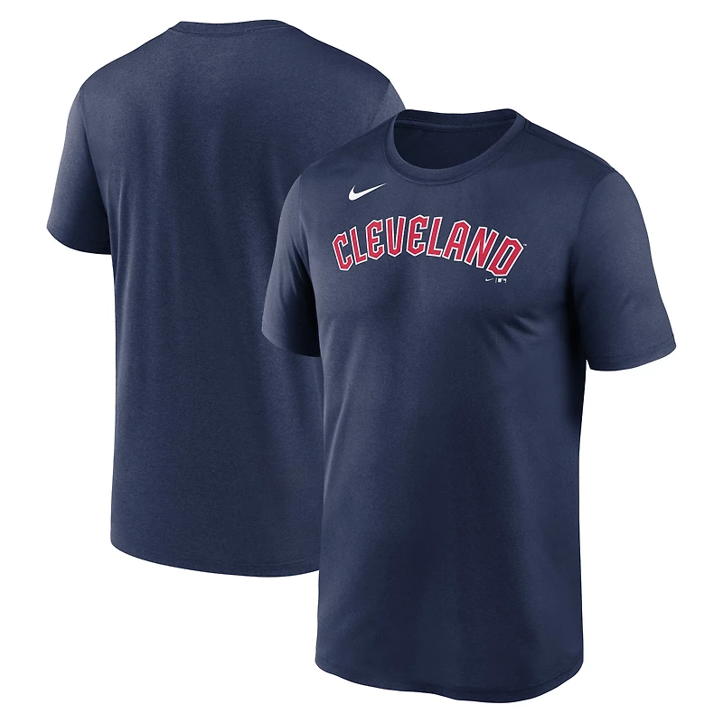 T-shirt Nike Cleveland Guardians New Legend Wordmark pour homme - Bleu marine