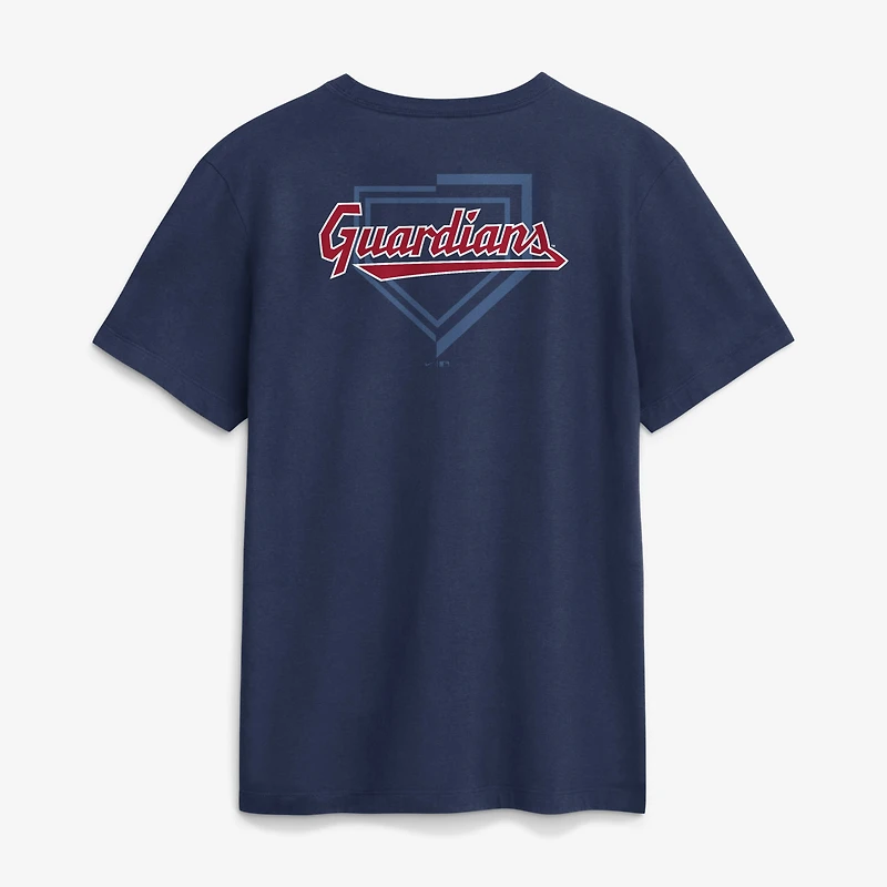 T-shirt Nike Primetime 2-Hit bleu marine pour homme Cleveland Guardians