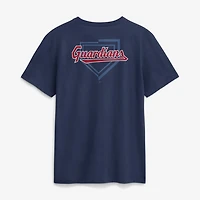 T-shirt Nike Primetime 2-Hit bleu marine pour homme Cleveland Guardians