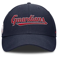 Casquette ajustable Nike Cleveland Guardians Rise Gaberdine pour homme bleu marine