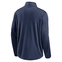 Haut à demi-glissière pour homme Nike Cleveland Guardians Team Logo bleu marine
