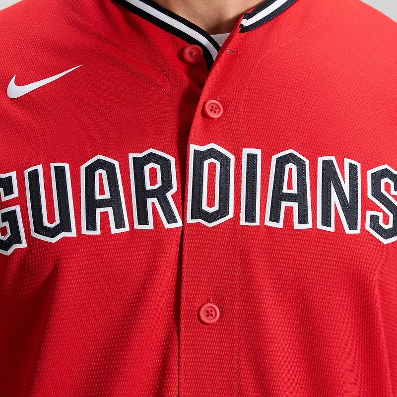 Maillot Nike rouge Alternate 2 Replica pour homme des Cleveland Guardians