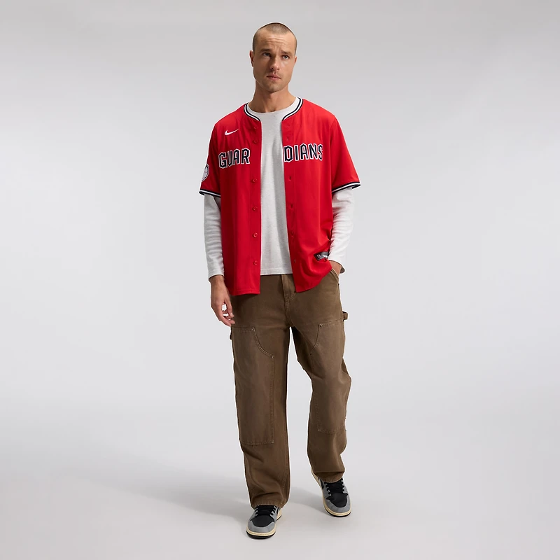 Men's Nike Red Cleveland Guardians Alternate Limited Jersey