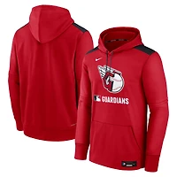 Men's Nike Red Cleveland Guardians Authentic Collection Performance Pullover Hoodie