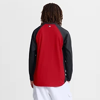 Men's Nike Red Cleveland Guardians Authentic Collection Raglan Dri-FIT Sweatshirt