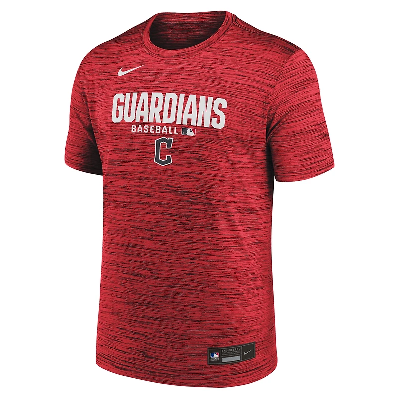 Men's Nike Red Cleveland Guardians Authentic Collection Velocity Dri-FIT T-Shirt