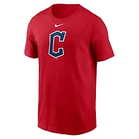 T-shirt Nike pour homme, rouge, Cleveland Guardians Fuse, grand logo
