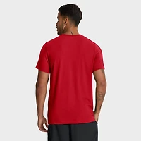 T-shirt Nike rouge Cleveland Guardians Tri-Blend avec logo pour homme