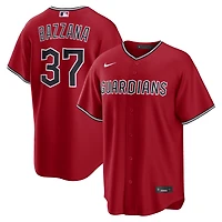 Men's Nike Travis Bazzana Red Cleveland Guardians Alternate Replica Jersey