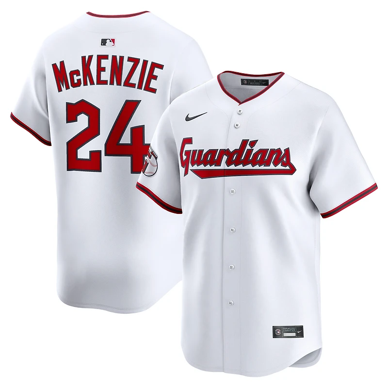 Maillot Nike Triston McKenzie pour homme, blanc, Cleveland Guardians, domicile, édition limitée