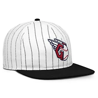 Men's Nike White/Black Cleveland Guardians Cooperstown Collection Pro Adjustable Hat