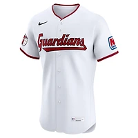 Men's Nike  White Cleveland Guardians Home Elite Jersey