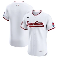 Men's Nike  White Cleveland Guardians Home Elite Jersey