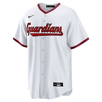 Maillot Nike blanc réplique domicile des Cleveland Guardians pour homme