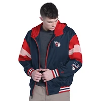 Men's Pro Player Navy/Red Cleveland Guardians Legacy Lightweight Full-Zip Hooded Jacket