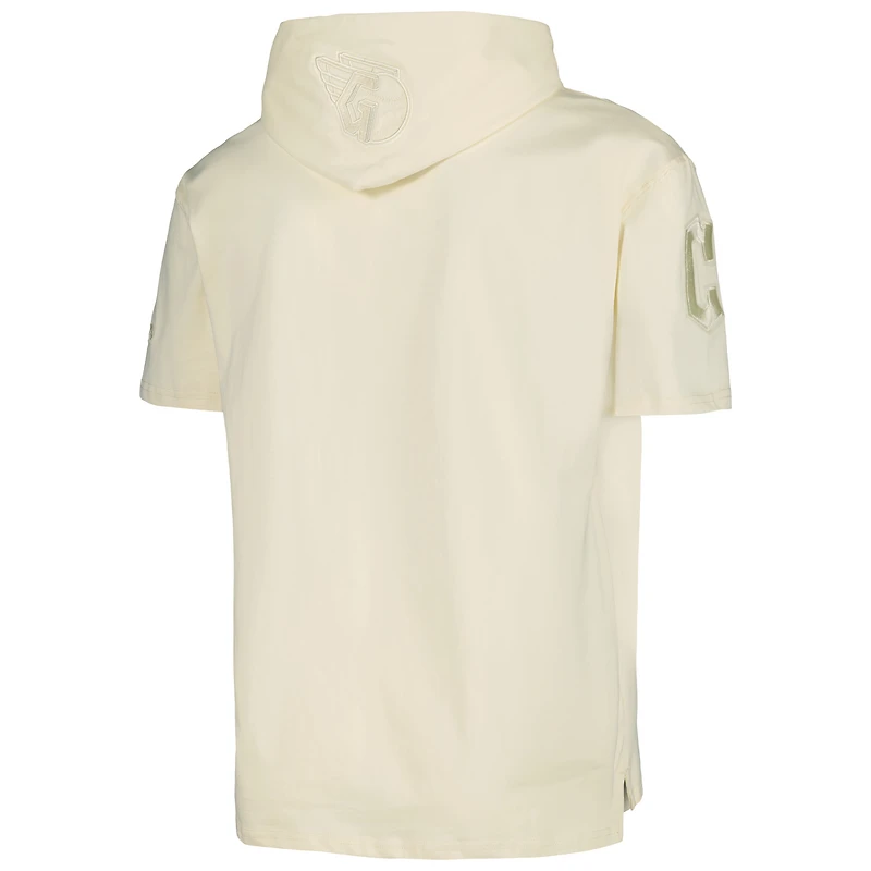 Men's Pro Standard Cream Cleveland Guardians Neutral Hoodie T-Shirt