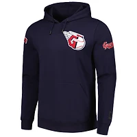 Sweat à capuche et logo de l'équipe Cleveland Guardians Pro Standard bleu marine pour homme