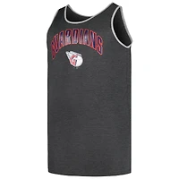 Débardeur Profile Heather Charcoal Cleveland Guardians Big & Tall Arch Over Logo pour homme