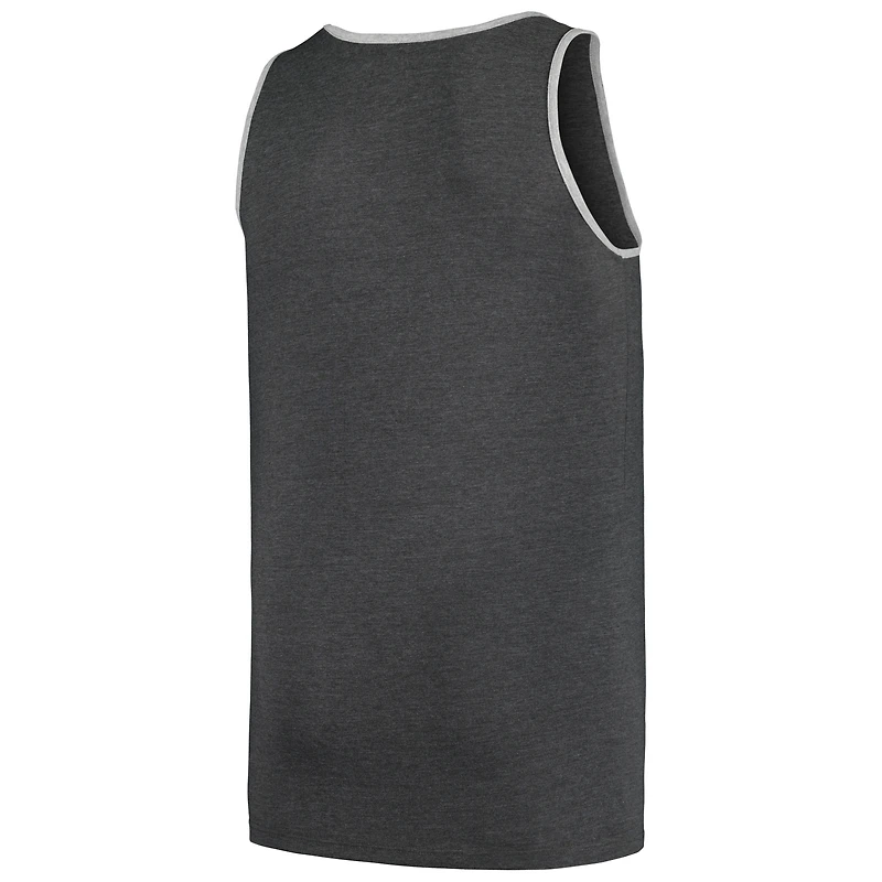 Débardeur Profile Heather Charcoal Cleveland Guardians Big & Tall Arch Over Logo pour homme