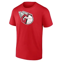 Men's  Red Cleveland Guardians Official Logo T-Shirt