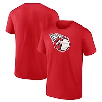 T-shirt rouge pour homme avec logo officiel des Cleveland Guardians