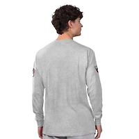 Men's Starter  Heather Gray/Navy Cleveland Guardians Two-Pack Long Sleeve & Short T-Shirt Set