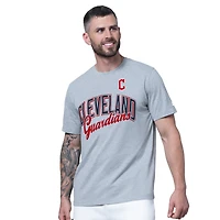 Lot de deux t-shirts Cleveland Guardians bleu marine/gris chiné pour homme (Starter)