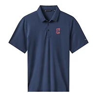Polo bleu marine TravisMathew pour homme, motif tri-mélange des Cleveland Guardians, Playoff Pitch