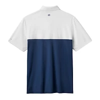 Men's TravisMathew White/Navy Cleveland Guardians Home Run Leader Tri-Blend Polo