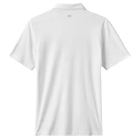 Men's TravisMathew White Cleveland Guardians Top Recruit Tri-Blend Polo