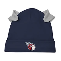 Ensemble bonnet et pantalon à pieds bleu marine/blanc Cleveland Guardians Dream Team pour nouveau-né bébé