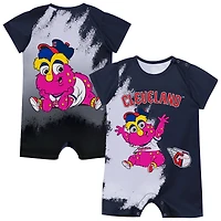 Body bébé mascotte Cleveland Guardians bleu marine Outerstuff pour nouveau-né