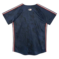 Maillot Nike bleu marine Cleveland Guardians City Connect pour enfant d'âge préscolaire