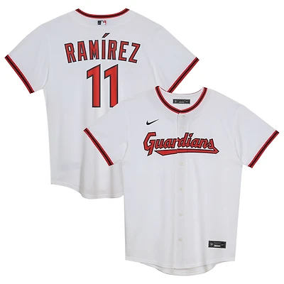 Maillot Nike José Ramírez blanc domicile des Cleveland Guardians pour enfant