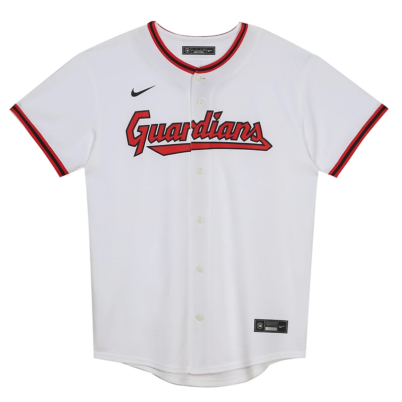 Preschool White Cleveland Guardians Home Blank Replica Jersey