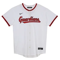 Preschool White Cleveland Guardians Home Blank Replica Jersey
