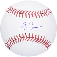 Ballon de baseball autographié par Steven Kwan des Cleveland Guardians