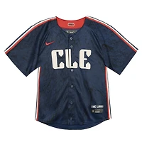 Maillot Nike bleu marine Cleveland Guardians City Connect Team Limited pour tout-petit