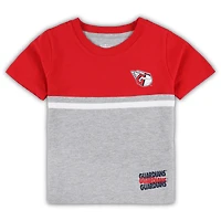 Ensemble t-shirt et pantalon Cleveland Guardians Batters Box bleu marine/rouge pour tout-petit