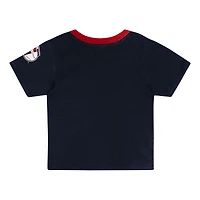 Ensemble t-shirt et short bleu marine Cleveland Guardians Bonus Ball pour tout-petit