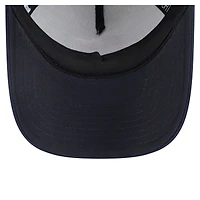 Casquette ajustable New Era blanche/bleu marine Cleveland Guardians peinte en A 9FORTY Trucker pour tout-petit