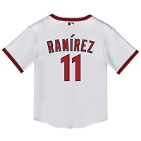 Maillot Nike José Ramírez blanc pour enfant, réplique domicile des Cleveland Guardians