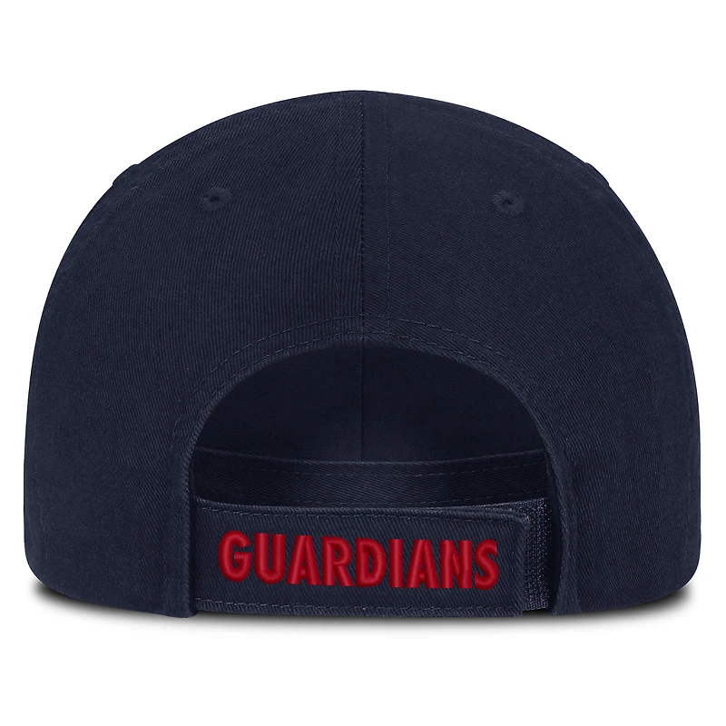 Toddler Nike Navy Cleveland Guardians Mascot Club Adjustable Hat