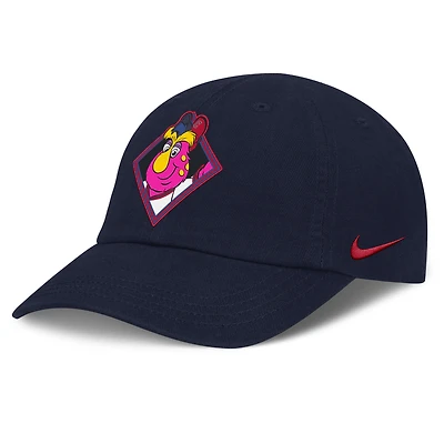 Casquette ajustable Nike bleu marine Cleveland Guardians Mascot Club pour tout-petit