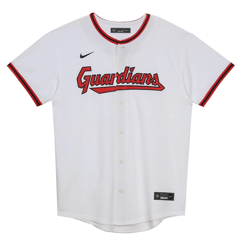 Toddler Nike White Cleveland Guardians Home Blank Replica Jersey