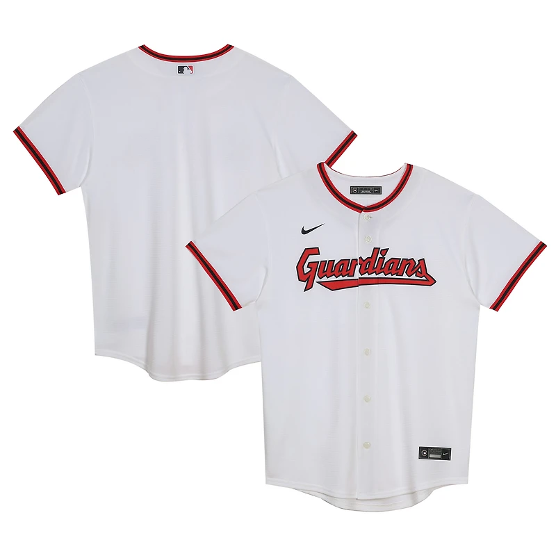 Maillot de réplique vierge à domicile Cleveland Guardians blanc Nike pour tout-petit